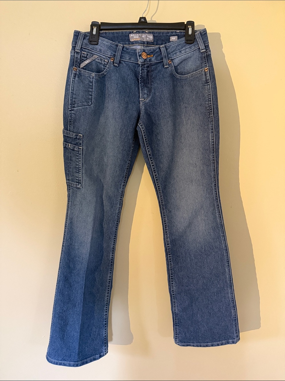 Ariat Women's Blue Flare Jeans with Utility Pocket